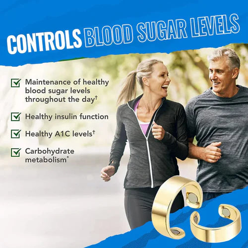 Sugar Control Magnetic Ring With Free Pain Relief Spray (Buy 1 Get 1 Free🔥)