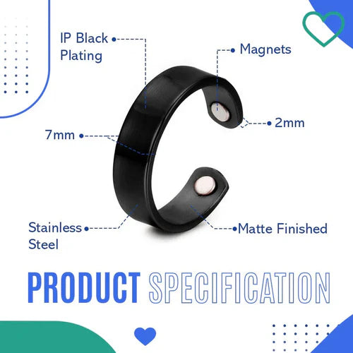 Sugar Control Magnetic Ring With Free Pain Relief Spray (Buy 1 Get 1 Free🔥)